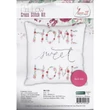 Keresztszemesen hímezhető párna készlet - Home sweet home
