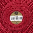 Perlé hímző gyöngyfonal 090 - piros