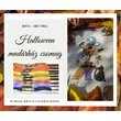 Halloween madárház minta DMC hímzőfonalakkal