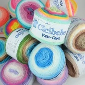 Cicibebe Cake akril színátmenetes fonalak