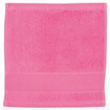 Hímezhető kéztörlő 30x30 pink színű