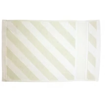 Hímezhető kéztörlő 30x50 menta színű csíkos mintával