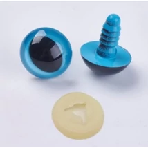 Biztonsági pupillás állatszem 15 mm - kék színű