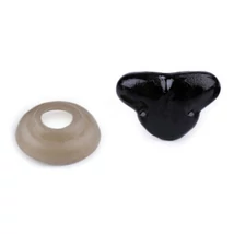 Biztonsági cica vagy kutya orr 1 darab - fekete 18 mm
