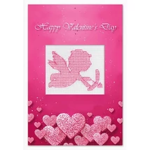 Luka-s keresztszemesen hímezhető képeslap készlet - Boldog Valentin napot