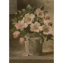 Gobelin előfestett alap DMC HÍMZŐFONALLAL 22x30 - Virág 3055