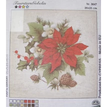 Gobelin 26x26 cm - Mikulás virág 3047