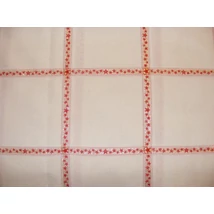 Keresztszemesen hímezhető karácsonyi terítő 90x90 -Piros