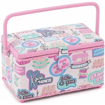 Közepes méretű varródoboz