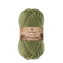 Kartopu Melange Wool 430 - pasztell zöld