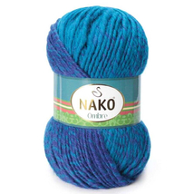 Nako Ombre színátmenetes fonal - 20318 - aqua kék