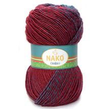 Nako Ombre színátmenetes fonal - 20386 - bordó, kék