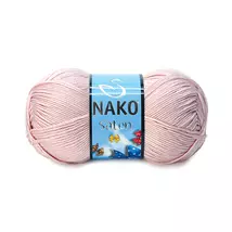 Nako Saten akril fonal - Púder rózsaszín