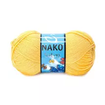 Nako Saten akril fonal - Halvány sárga