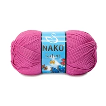 Nako Saten akril fonal - Ciklámen