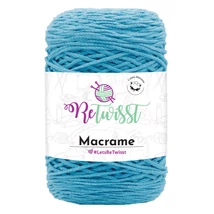 Makramé zsinórfonal 7018 - türkiszkék