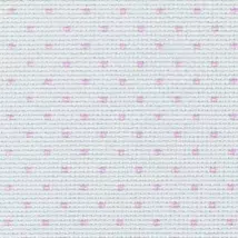 Aida rózsaszín pöttyökkel-14 ct 110 cm széles