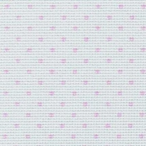 Aida rózsaszín pöttyökkel-14 ct 110 cm széles