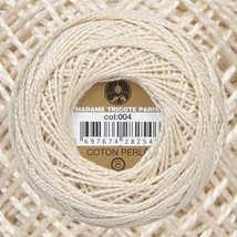 Perlé hímző gyöngyfonal 004 - krém