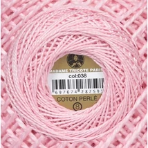 Perlé hímző gyöngyfonal 038 - rózsaszín