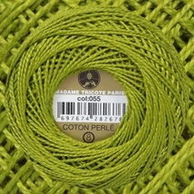 Perlé hímző gyöngyfonal 055 - zöld