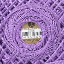 Perlé hímző gyöngyfonal 082 - lila