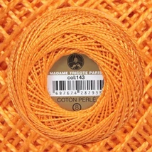 Perlé hímző gyöngyfonal 143 - narancs