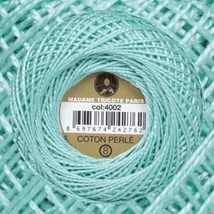 Perlé hímző gyöngyfonal 4002 - menta