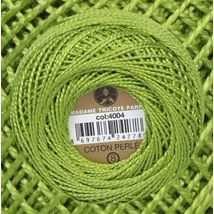 Perlé hímző gyöngyfonal 4004 - zöld