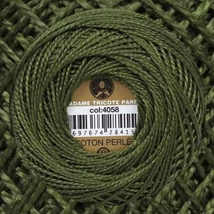 Perlé hímző gyöngyfonal 4058 zöld