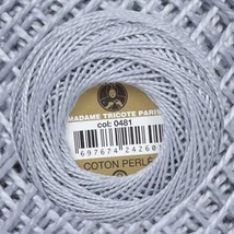 Perlé hímző gyöngyfonal 481 - szürke