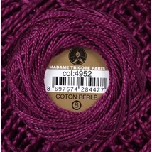 Perlé hímző gyöngyfonal 4952 - viola
