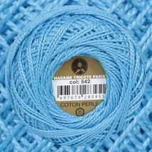 Perlé hímző gyöngyfonal 542 -világos türkizkék