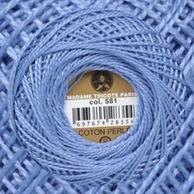 Perlé hímző gyöngyfonal 581 - kék