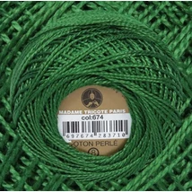 Perlé hímző gyöngyfonal 674 - zöld