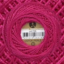 Perlé hímző gyöngyfonal 726 - magenta