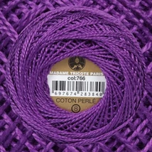 Perlé hímző gyöngyfonal 766 - lila