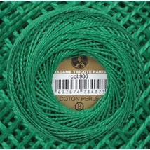 Perlé hímző gyöngyfonal 986 -benetton zöld