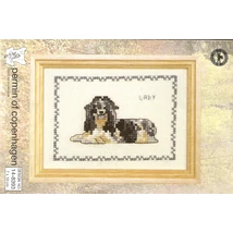 Keresztszemes készlet - Lady kutya