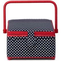 Prym közepes méretű varródoboz - szivecskés