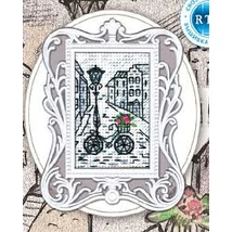 Keresztszemes készlet - Utcakép biciklivel