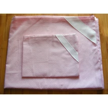 Hímezhető ágynemű-Rózsaszín pöttyös