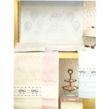 Hímezhető konyharuha-Torta mintás-rózsaszín-60x75