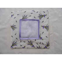 Hímezhető edényalátét-levendulás lila szegéllyel