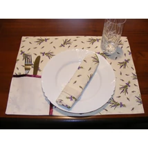 Hímezhető tányéralátét-levendulás-padlizsánlila szegéllyel