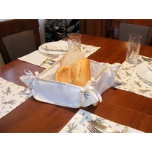 Hímezhető kenyérkosár-levendulás-krém szegéllyel