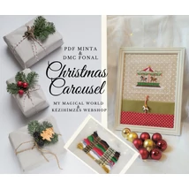 Karácsonyi körhinta minta DMC hímzőfonalakkal