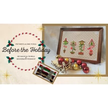 Keresztszemes minta DMC hímzőfonalakkal - Ünnepek előtt 