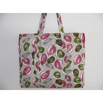 Napozó táska-leveles bordó szegéllyel