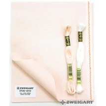 Zweigart aida 14 ct 110 cm széles - rózsaszín